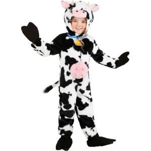 Deluxe Plush Spotted Cow Toddler Costume | Kid’s Animal Costumes