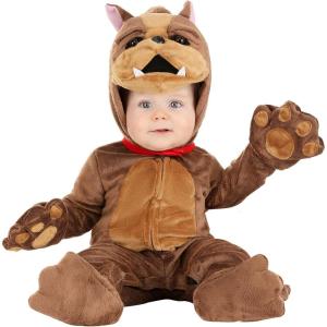 Dog Costume for Infants | Bulldog, Corgi, Hound, and Labrador Baby Costumes(Bulldog)