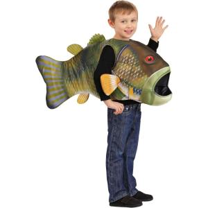 Toddler Fish Tunic Costume for Kids | Pullover Sea Animal Outfit with Fins and Tail for Halloween or Playtime Fun