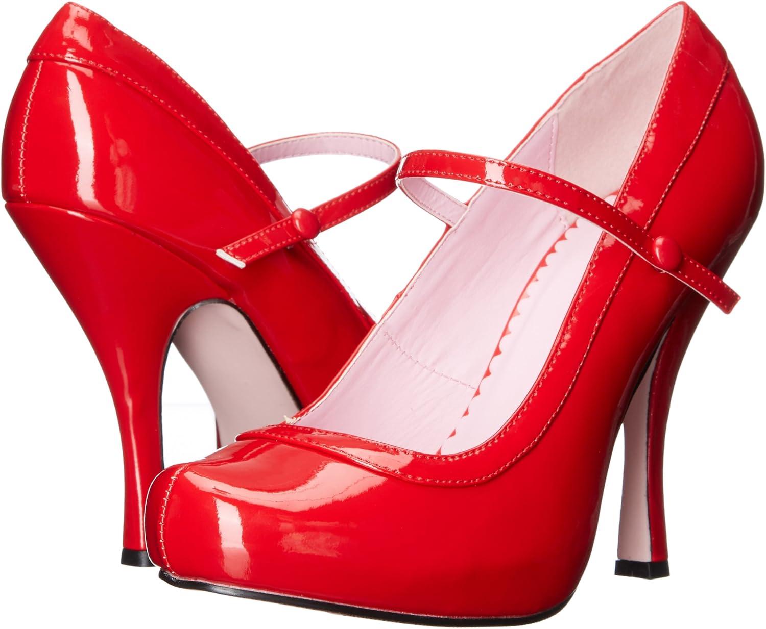 image:imageEllie Shoes Womens 423Babydoll Maryjane Platform PumpRed