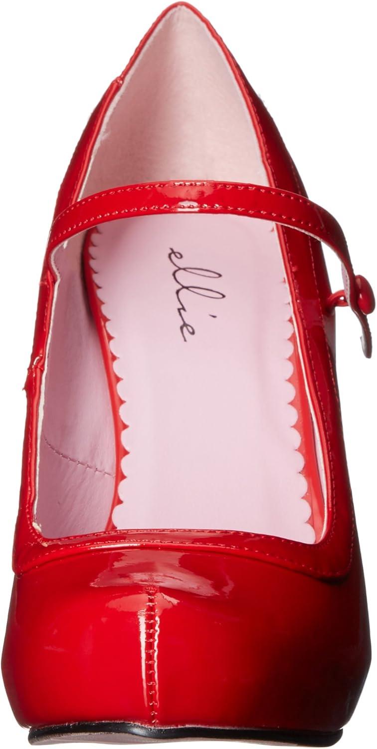 image:imageEllie Shoes Womens 423Babydoll Maryjane Platform PumpRed