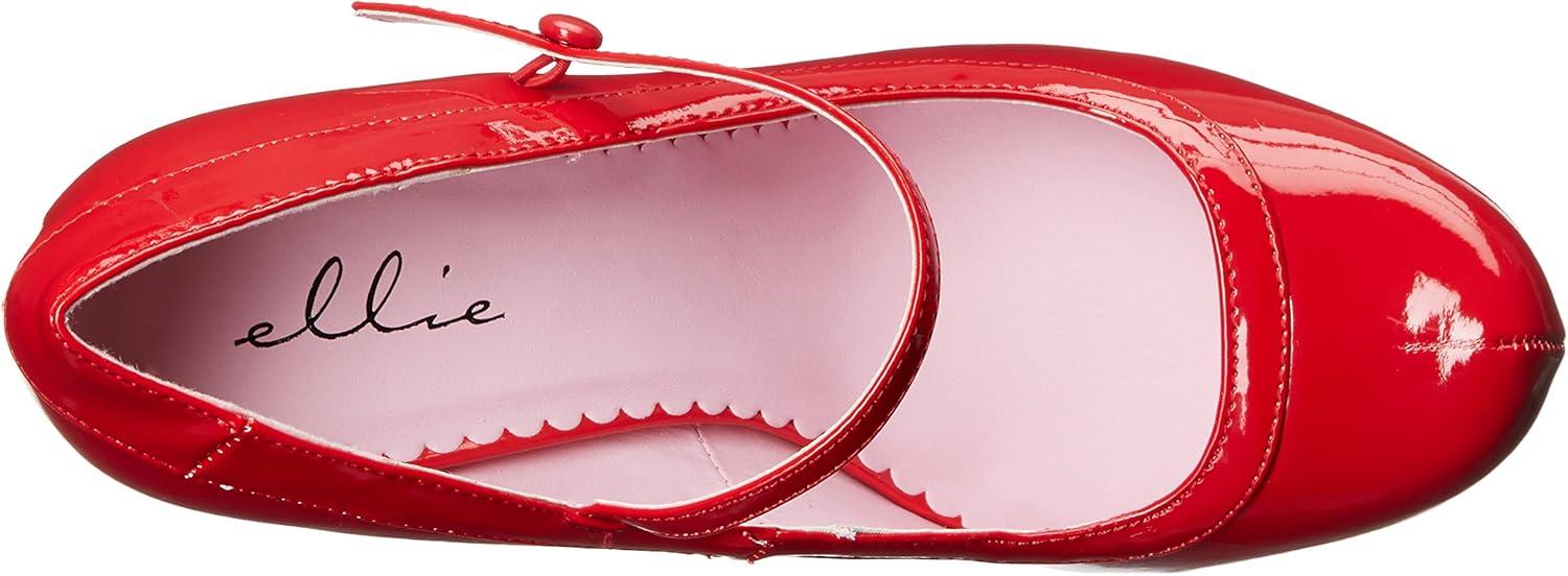 image:imageEllie Shoes Womens 423Babydoll Maryjane Platform PumpRed