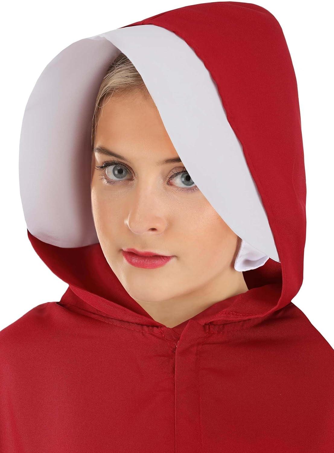 image:imageFun Costumes A Handmaids Tale Womens Inner Bonnet Accessory Folded Broadcloth with Elastic Back Officially Licensed