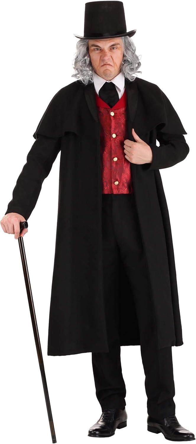 image:imageFun Costumes Ebenezer Scrooge Costume for Adults A Christmas Carol Outfit with Coat Vest amp Top Hat Victorian Attire