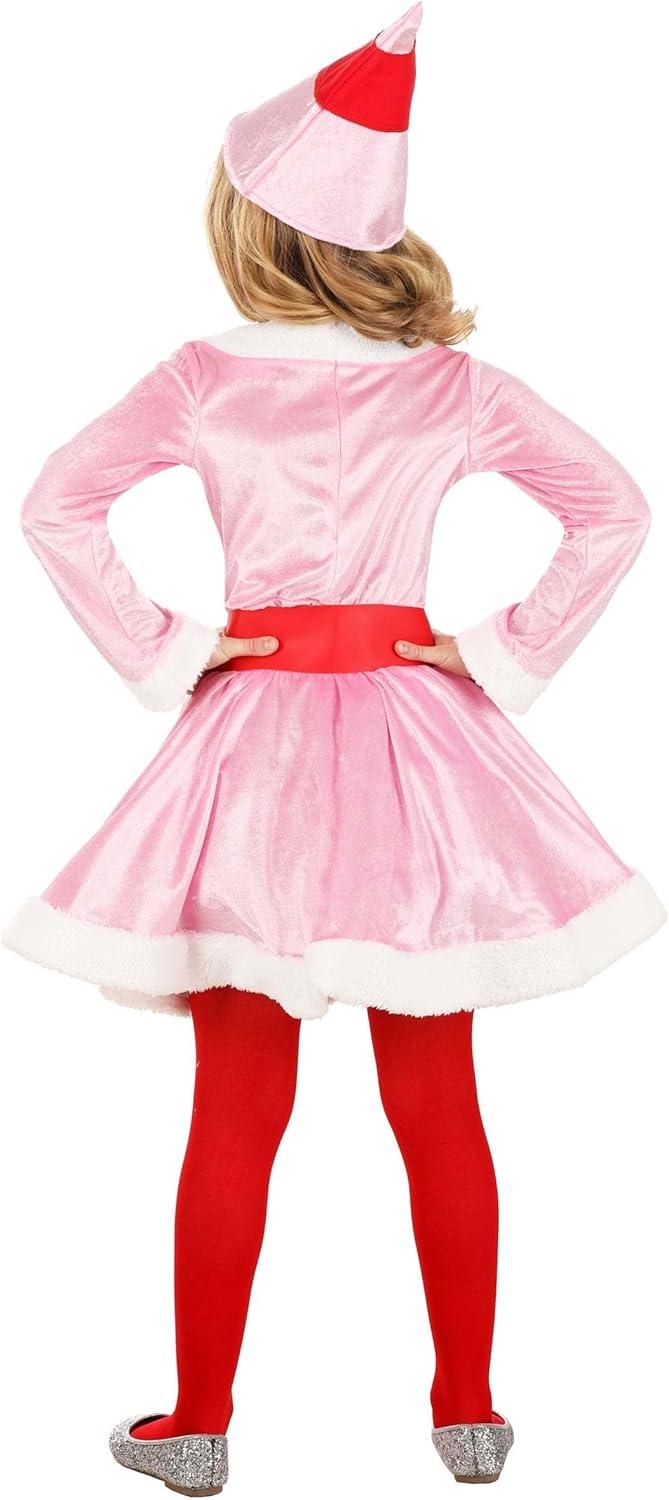 image:imageGirls Jovie Elf Costume Dress 3 Pc Holiday Christmas Elf Costume with Hat amp Belt Kids Elf Movie Jovie Dress
