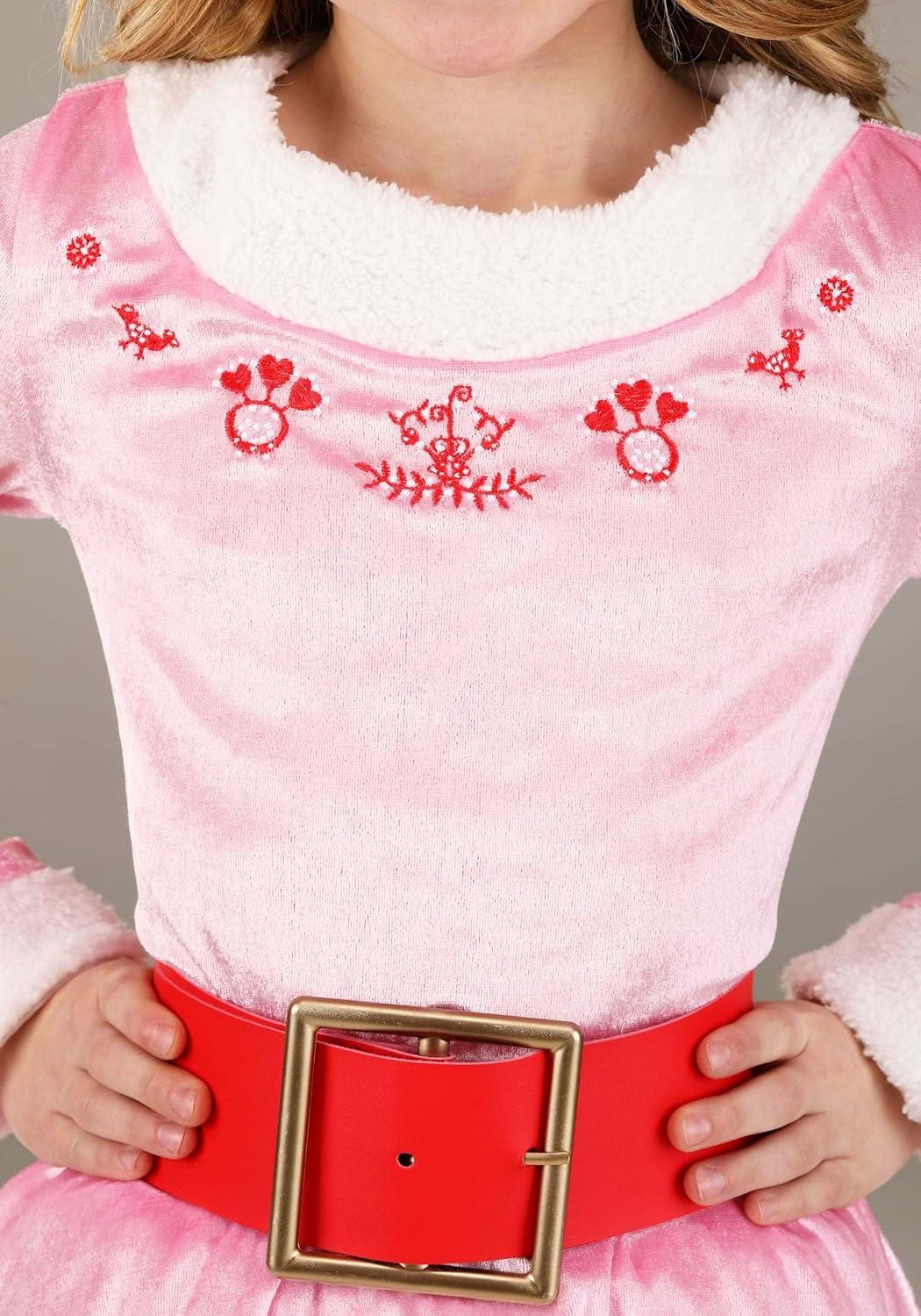 image:imageGirls Jovie Elf Costume Dress 3 Pc Holiday Christmas Elf Costume with Hat amp Belt Kids Elf Movie Jovie Dress