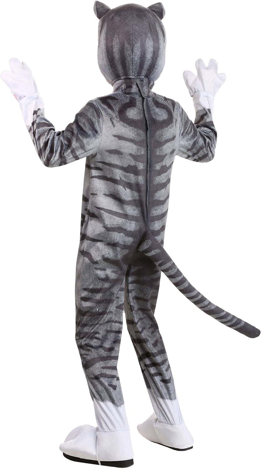image:imageKids Curious Cat Costume Jumpsuit with Hood Mitts and Shoe Covers