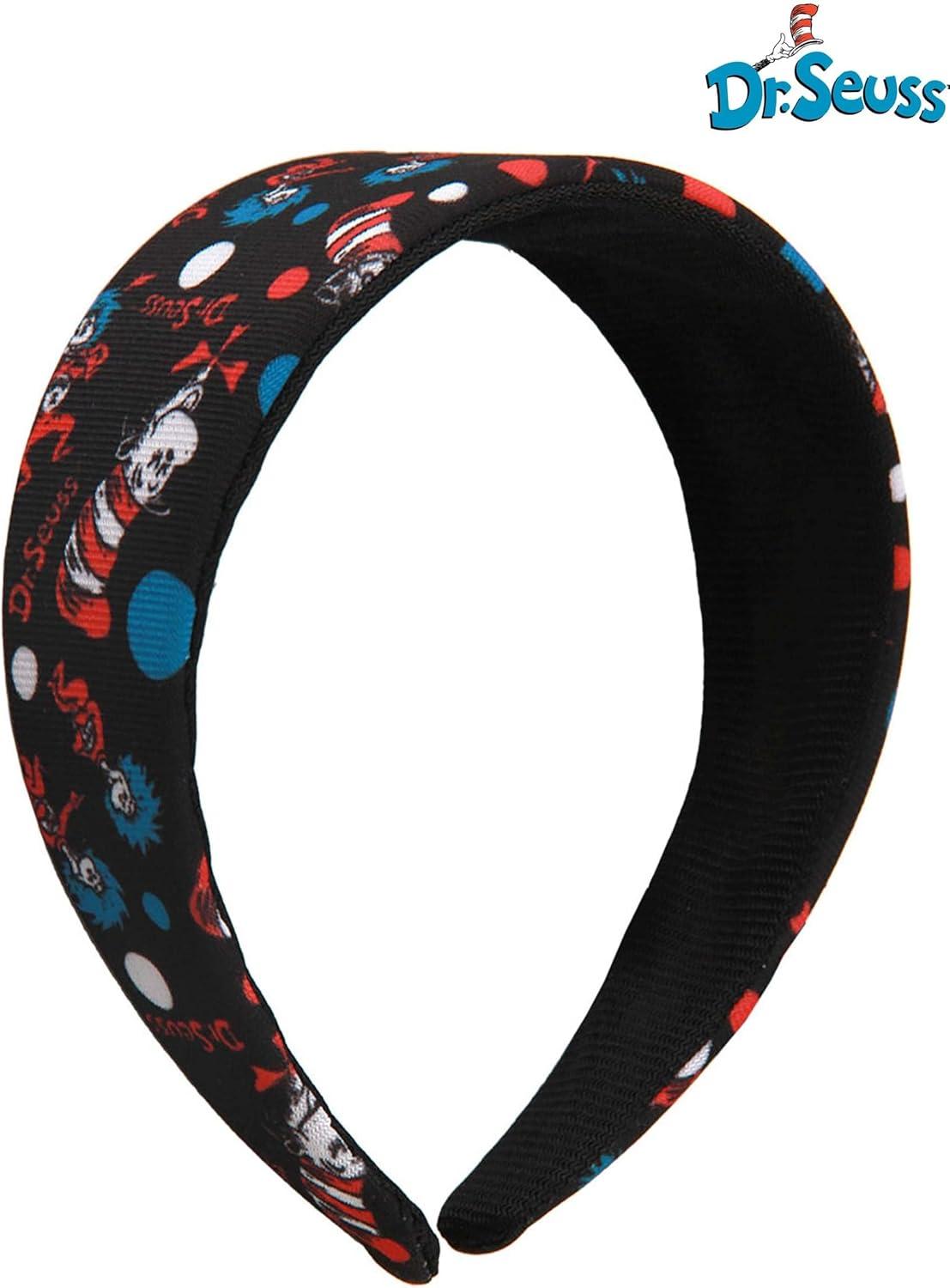 image:imageThe Cat in the Hat Pattern Costume Headband FabricCovered Plastic Headband