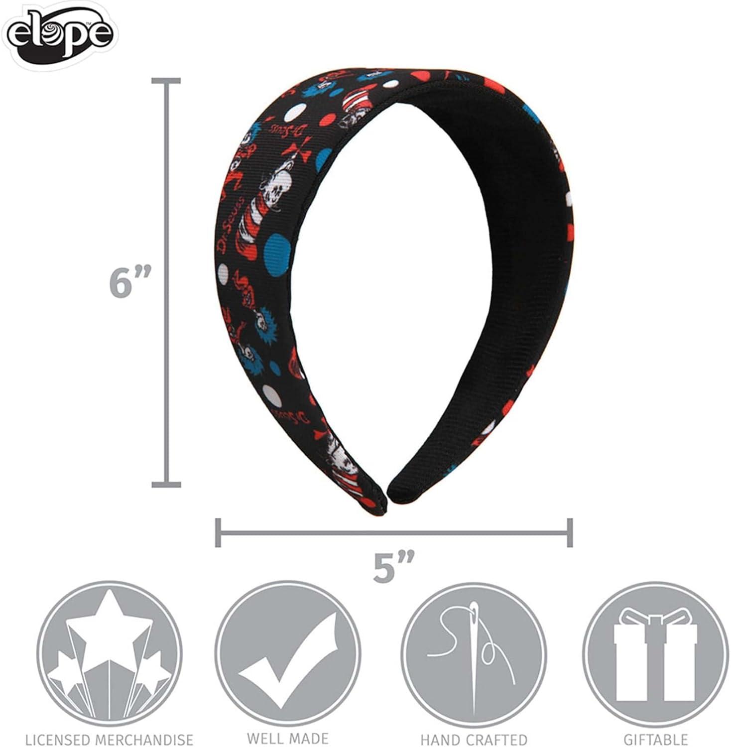 image:imageThe Cat in the Hat Pattern Costume Headband FabricCovered Plastic Headband