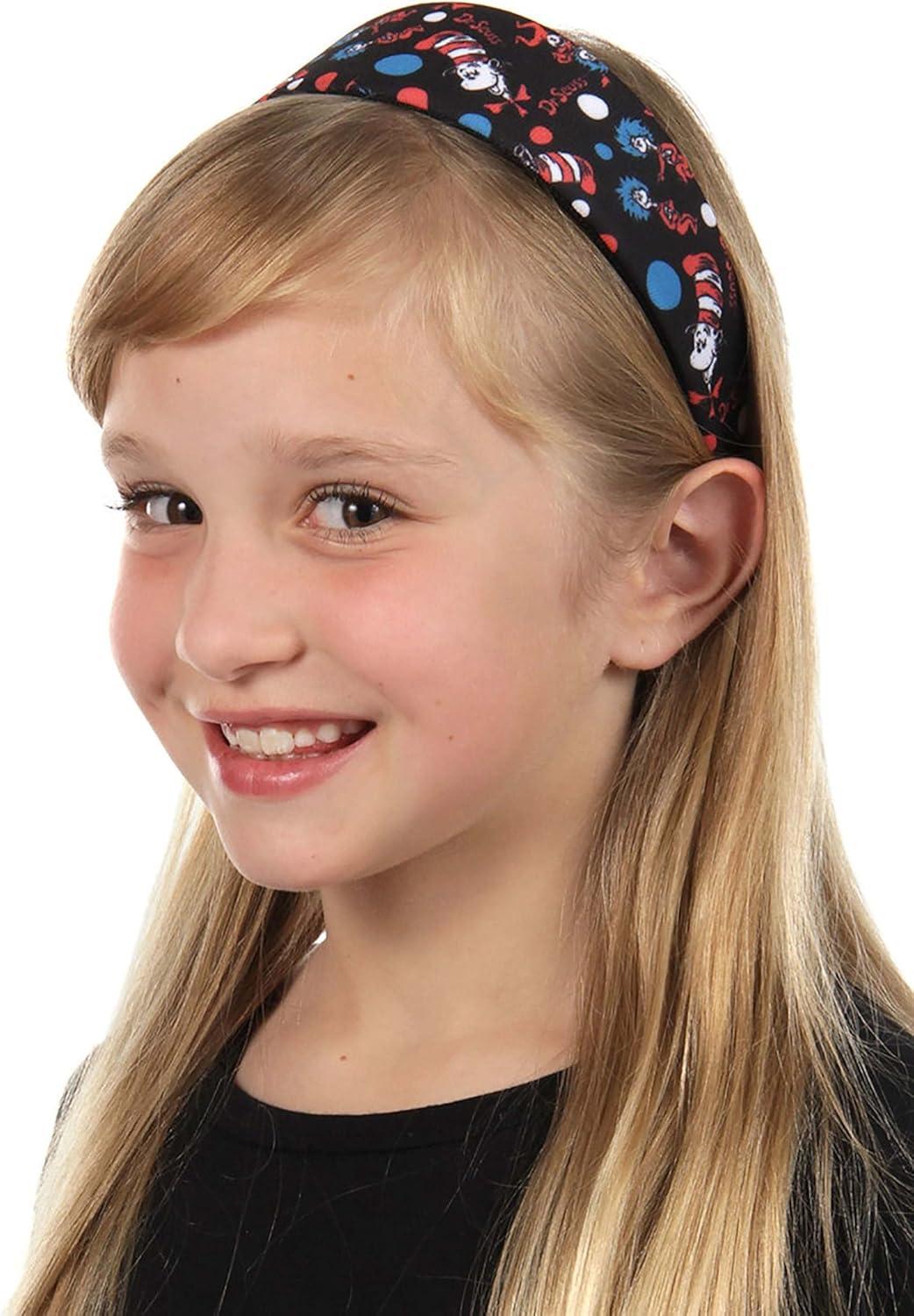 image:imageThe Cat in the Hat Pattern Costume Headband FabricCovered Plastic Headband