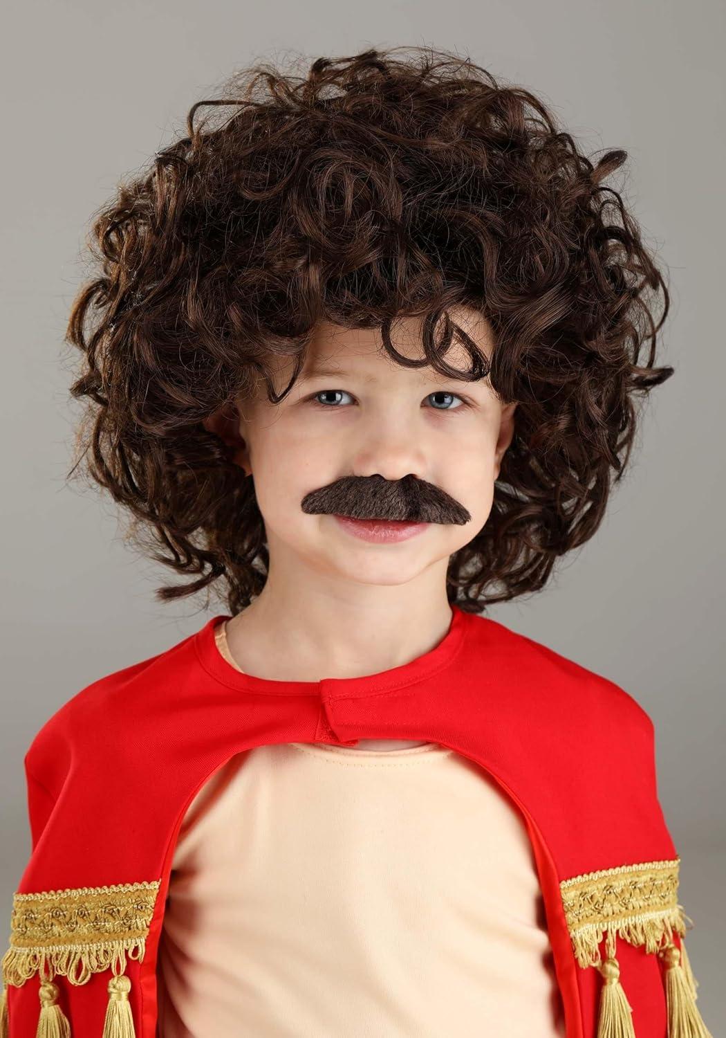 image:imageToddler Lovable Luchador Costume with Shirt Cape Leggings Shoe Covers Wig ampamp Mustache for Halloween Fun