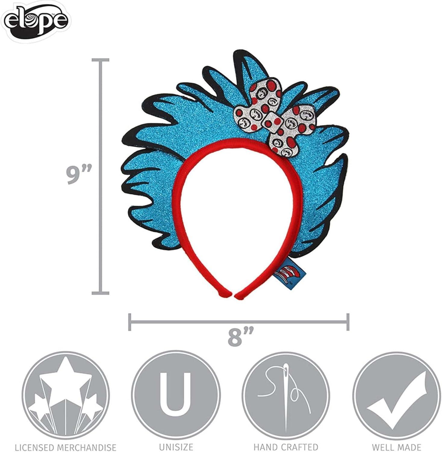 image:imageelope Thing 1 amp 2 Glitter Costume Headband Officially Licensed with Foam Glitter Hair