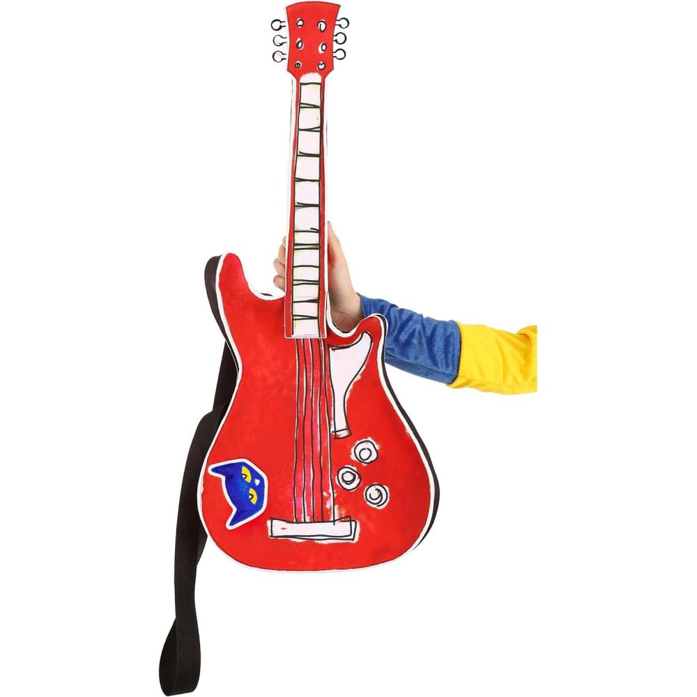 image:imageFun Costumes Pete The Cat Guitar Costume Accessory 33 Long Pete The Cat Rockin Instrument Replica with Guitar StrapStandard