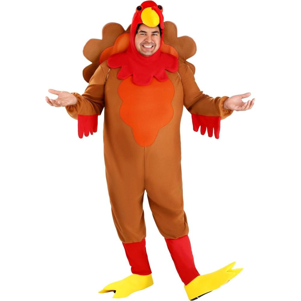 image:imagePlus Size Adult Perky Turkey Costume Adult Animal Costumes