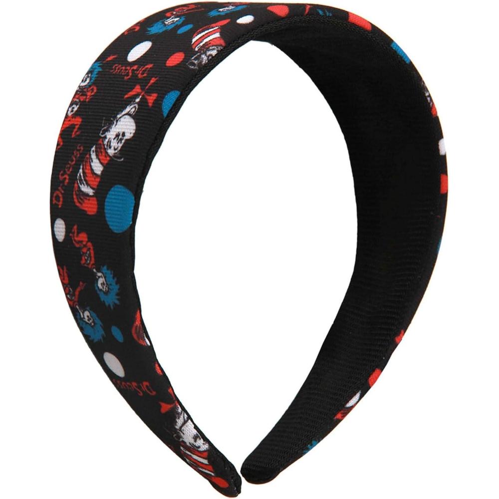 image:imageThe Cat in the Hat Pattern Costume Headband FabricCovered Plastic Headband