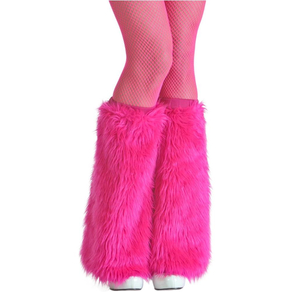image:imageWomens Pink Faux Fur Furry Boot Covers Fun and Fierce Costume Accessories for Halloween amp CosplayPink