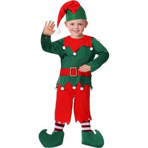 Fun Costumes Toddler Santa’s Helper Costume Holiday Elf Outfit