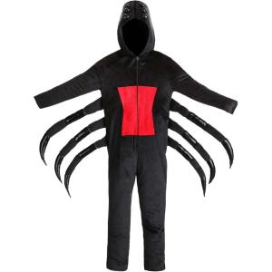 Kids Black Spider Costume, Arachnids Suit With Built-In Legs, Play Pretend Outfits For Children