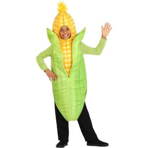 Quirky Corn on the Cob Kids Costume | Funny Food Tunic Outfit | One Piece Halloween Party Wear