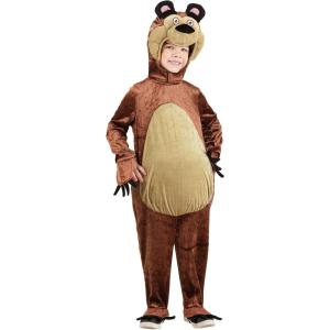 Toddler Bear Costume from Masha and the Bear – Jumpsuit, Headpiece, and Shoe Covers