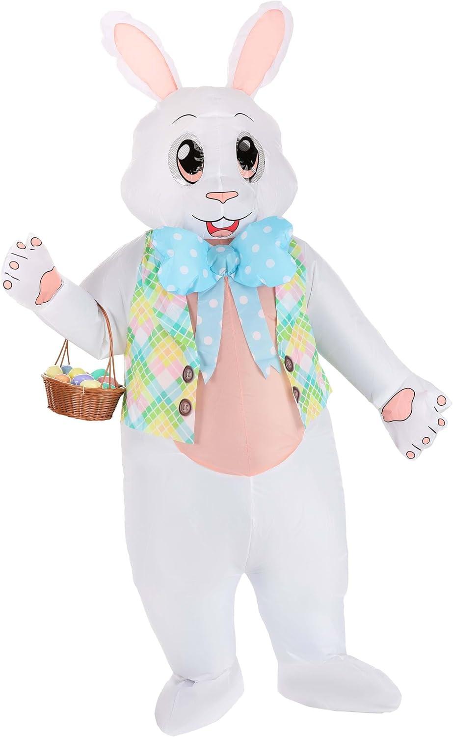 image:imageAdult Inflatable Easter Bunny Costume Halloween Rabbit Suit for Adults Fun Adult Easter Bunny Costume