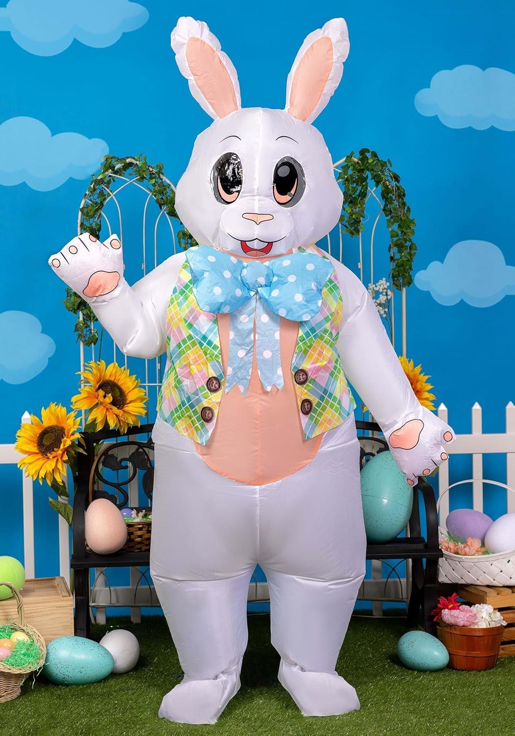image:imageAdult Inflatable Easter Bunny Costume Halloween Rabbit Suit for Adults Fun Adult Easter Bunny Costume