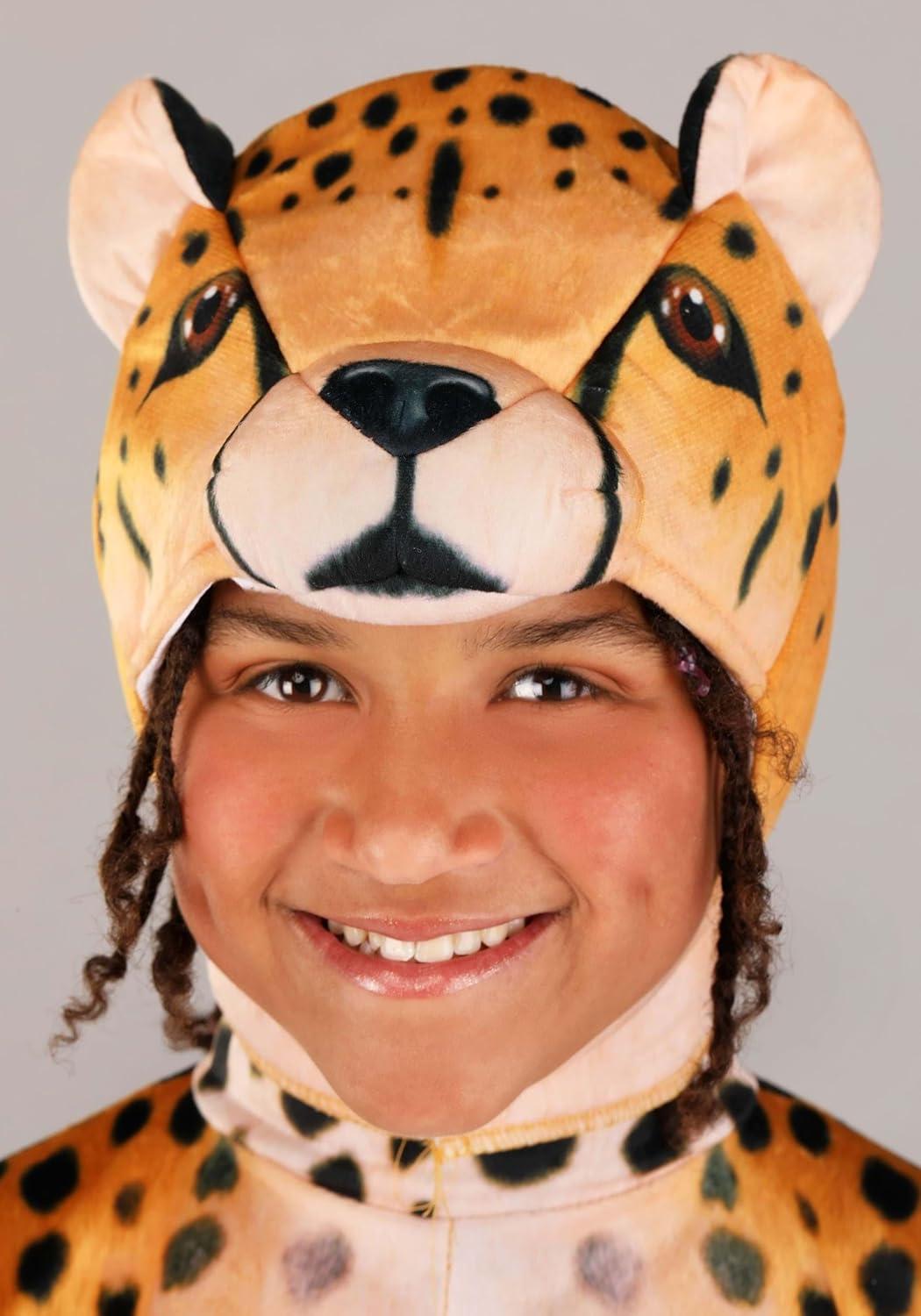 image:imageCheerful Cheetah Costume for Kids Plush Cheetah Jumpsuit