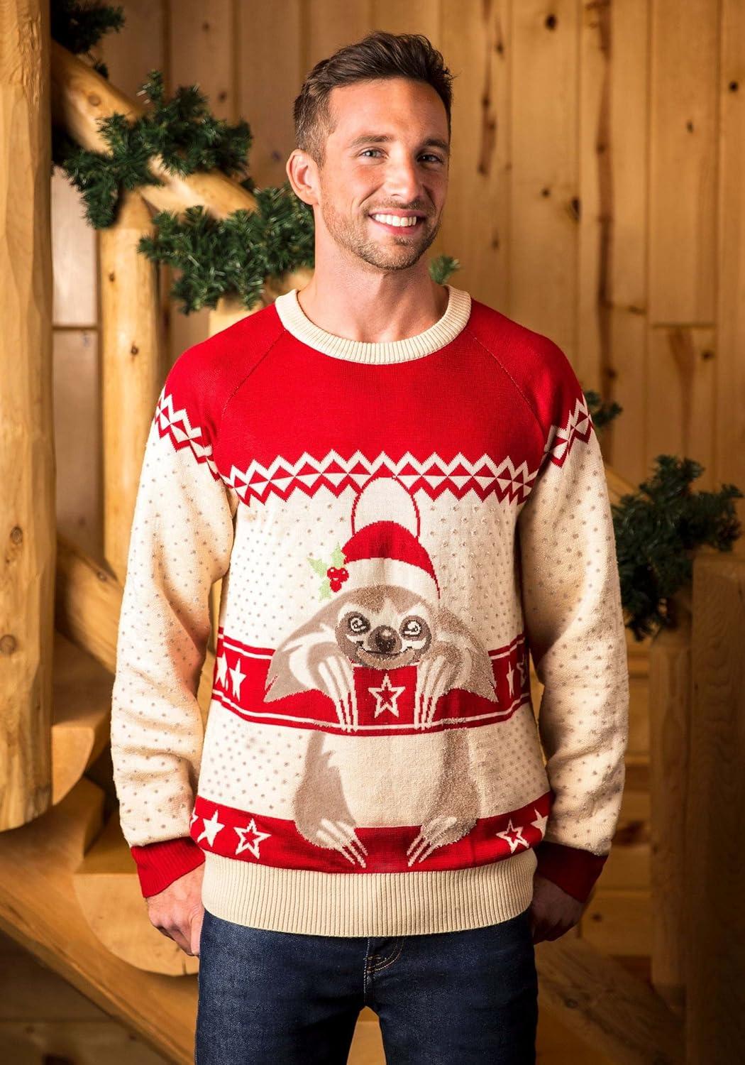 image:imageFun Costumes Adult Sloth Ugly Christmas SweaterWhite
