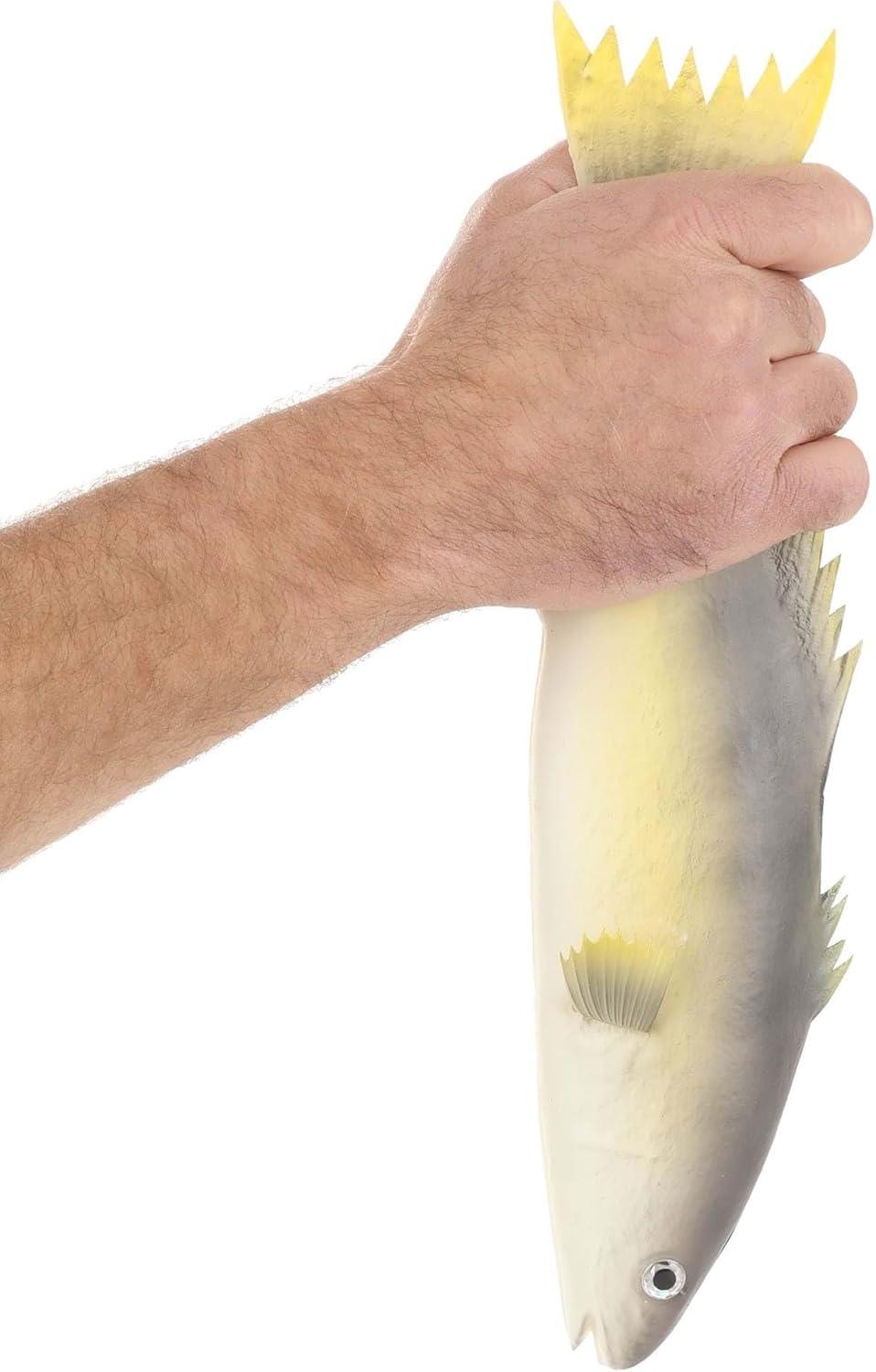 image:imageFun Costumes Realistic Looking Rubber Fish Toy Prop 14 Fake Fish Trout Funny Gag Gift Costume Accessory Fish Toy Figure STStandard