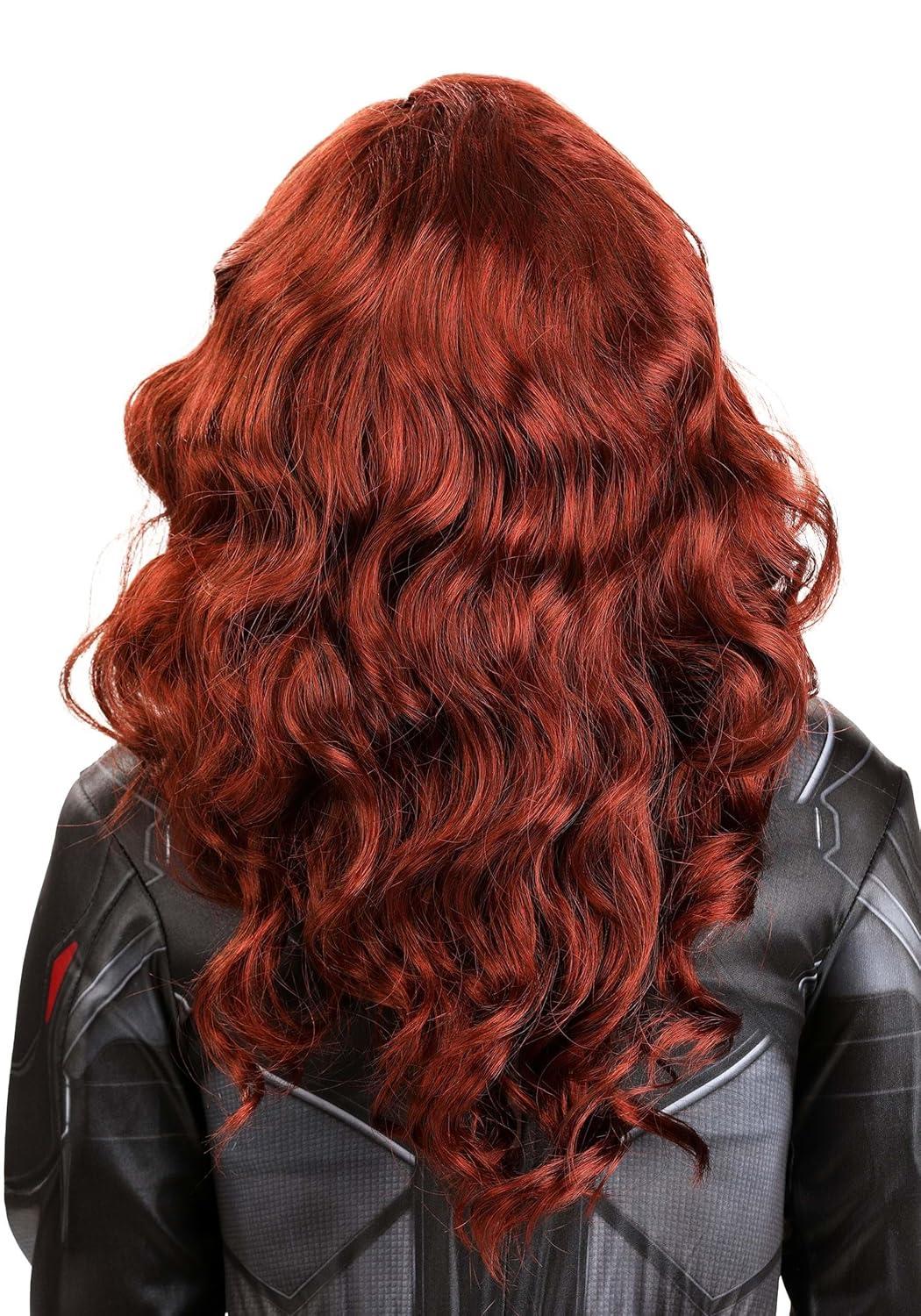 image:imageJazwares Marvel Girls Black Widow Auburn Costume Wig Agent Romanoff Phase 1 wLong Curls