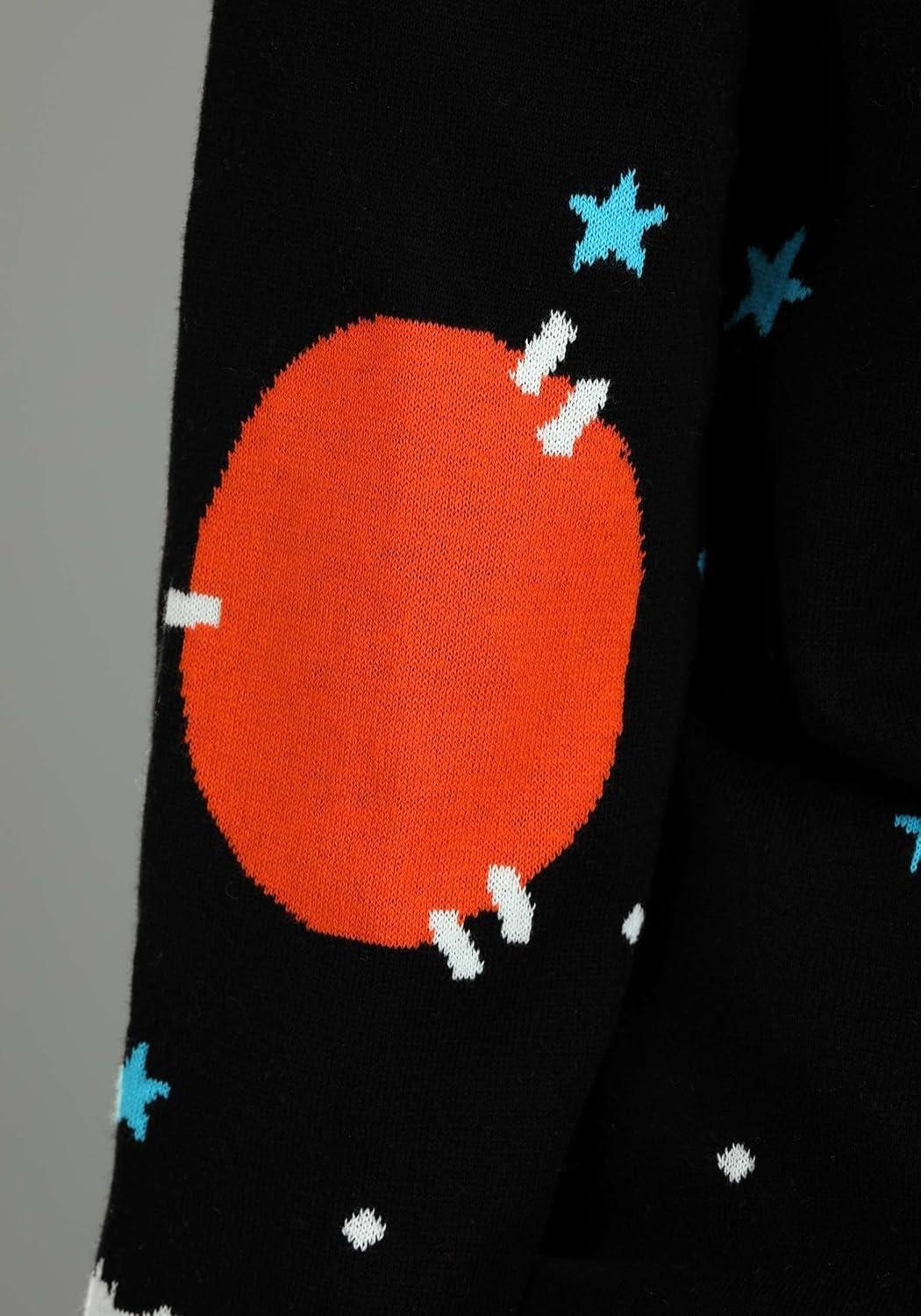 image:imageNeon Ghost Halloween Sweater Knit Top with Ghost GraphicBlack
