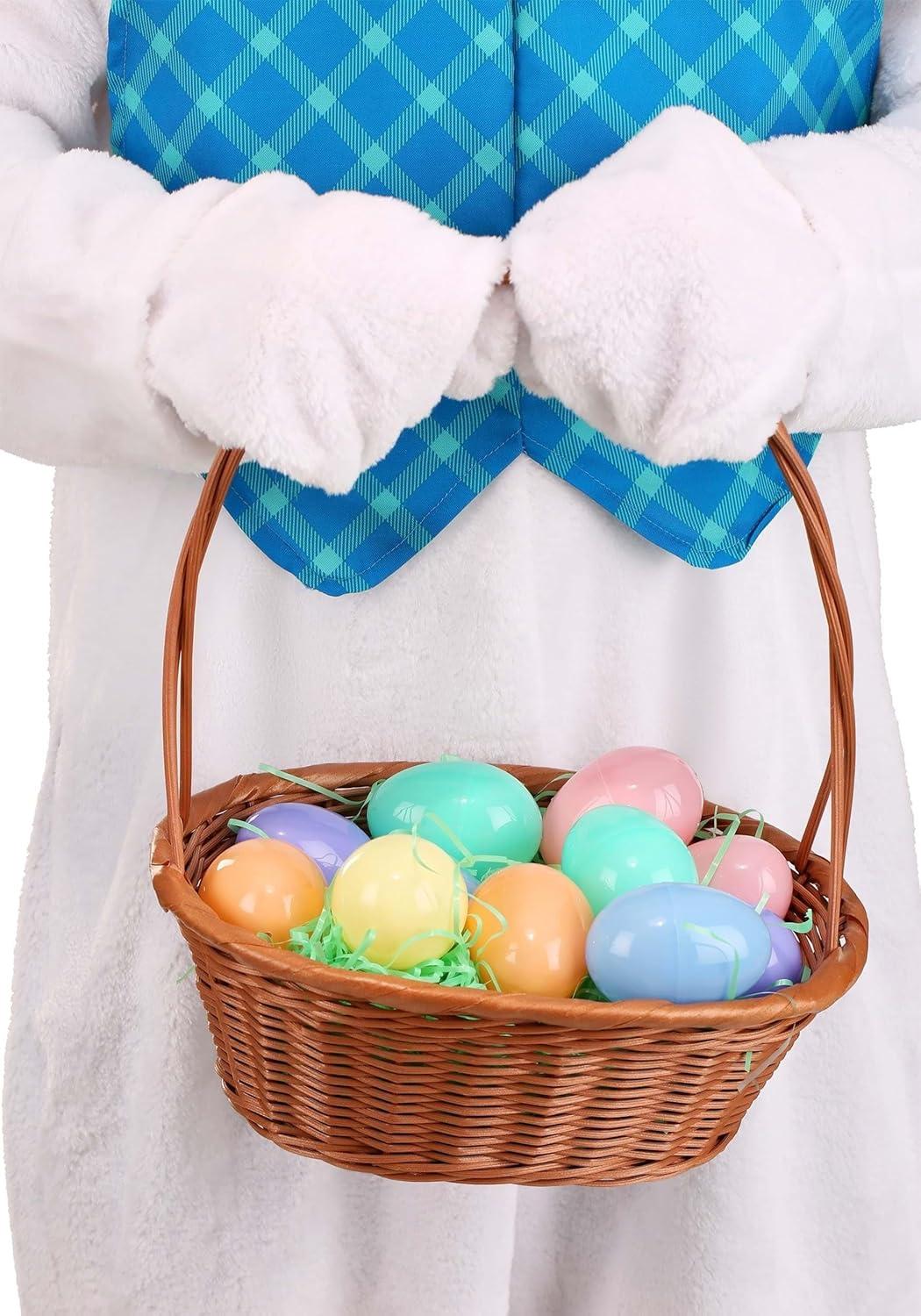 image:imagePlus Size Big amp Tall Adult Easter Bunny Costume 6 Pc Bunny Mascot Suit Mask Vest Bow Tie Shoe Covers amp Gloves