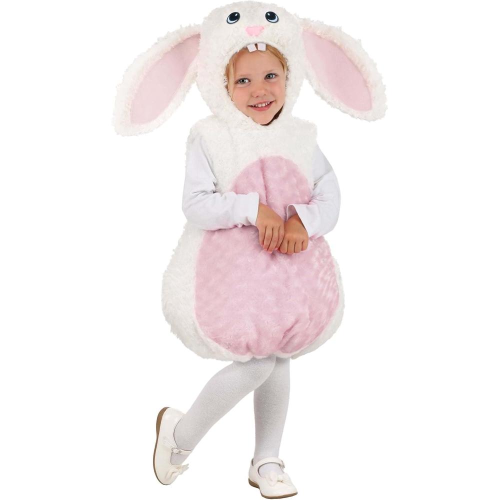 image:imageHippityHop Toddler Rabbit Costume with Hood Plush Bunny Outfit for Easter or Halloween