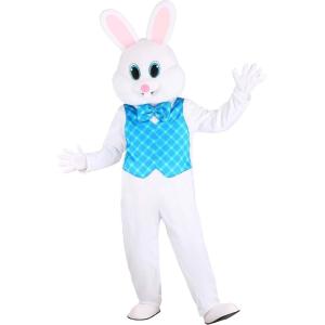 Adult Deluxe Sweet Easter Bunny Costume – Easter Rabbit Mascot Costumes for Adults – Bunny Suit Halloween Outfit