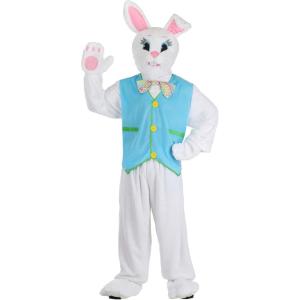 Adult Seasonal Easter Bunny Costume | Spring Rabbit Plush Mascot Outfit for Photoshoots, Egg Hunts and Parades