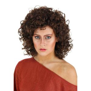 Fun Costumes – Women’s Ghostbusters Zuul/Dana Halloween Costume Wig Accessory | Synthetic Dark Brown Curly Afro Hairstyle Wigs