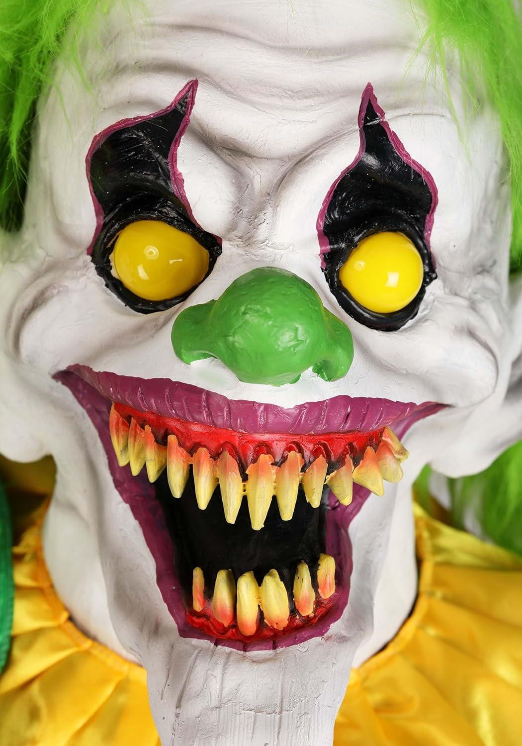 image:imageFun Costumes 75 FT Double Trouble Demon Clown Animatronic Evil Talking Circus Clown Decorations for Halloween StandardStandard
