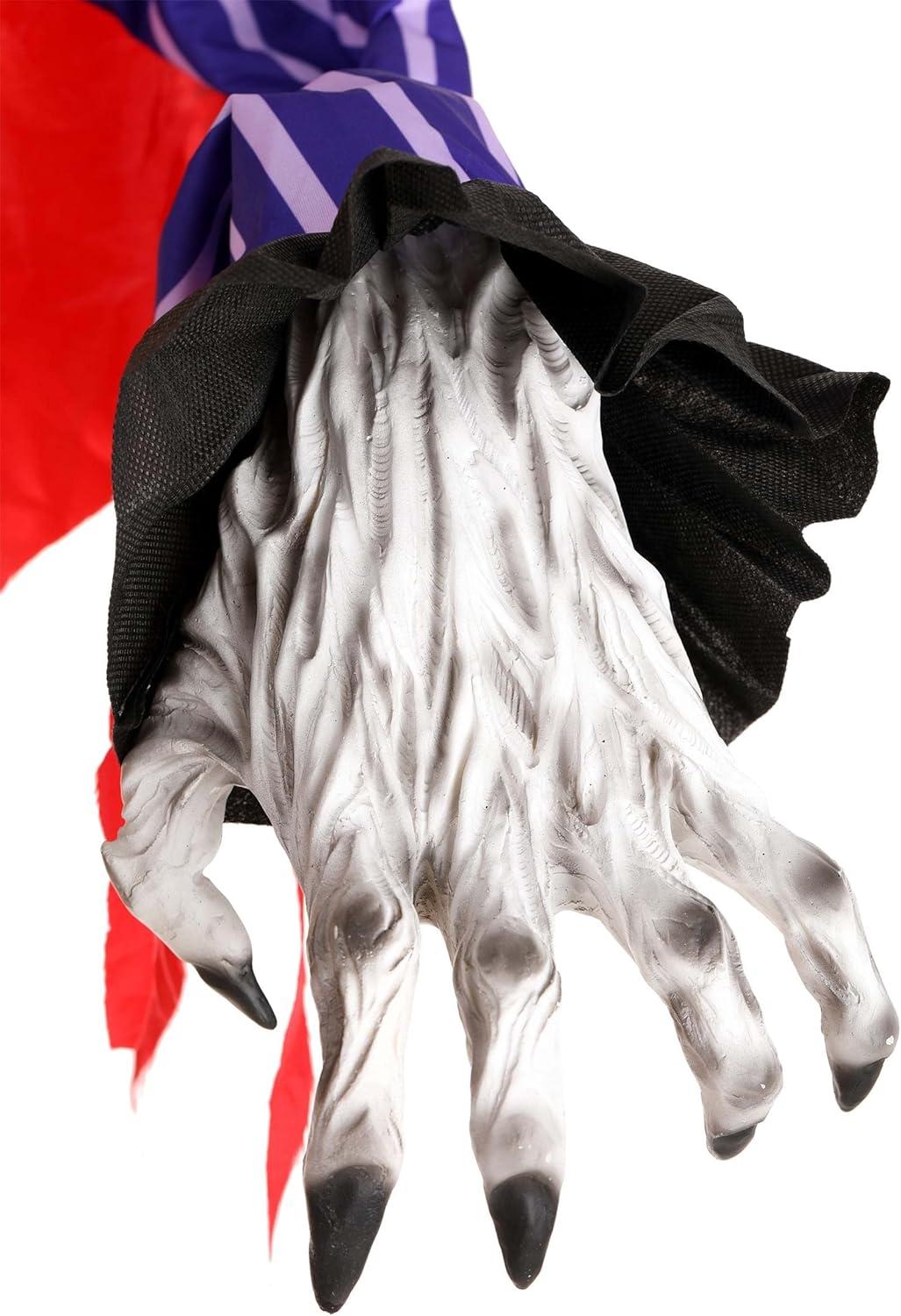 image:imageFun Costumes 7Ft Animated Funzo The Clown Animatronic Tall Animatronic Halloween Decoration StandardStandard