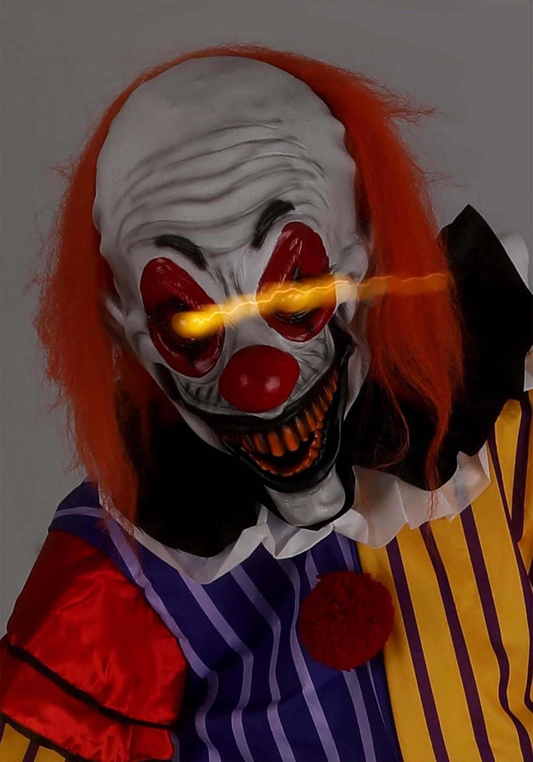 image:imageFun Costumes 7Ft Animated Funzo The Clown Animatronic Tall Animatronic Halloween Decoration StandardStandard