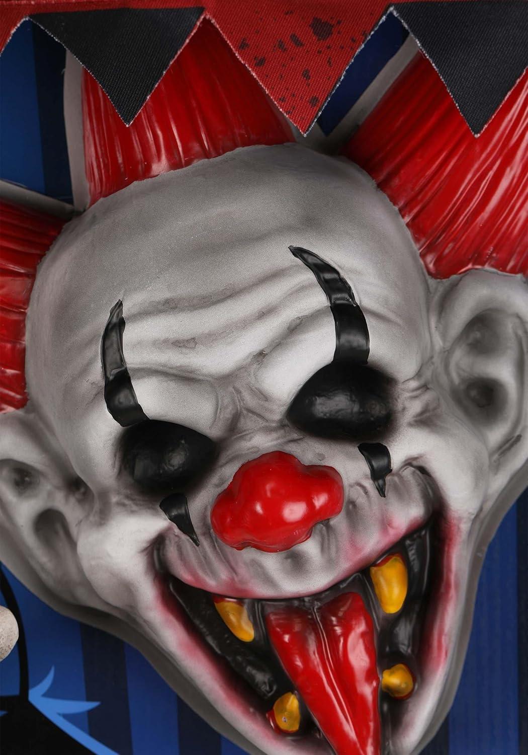 image:imageFun Costumes Brick Thunder DropDown Scary Clowns Animatronic Scary Circus Clown Halloween Decoration Door Hanging Clown PropStandard