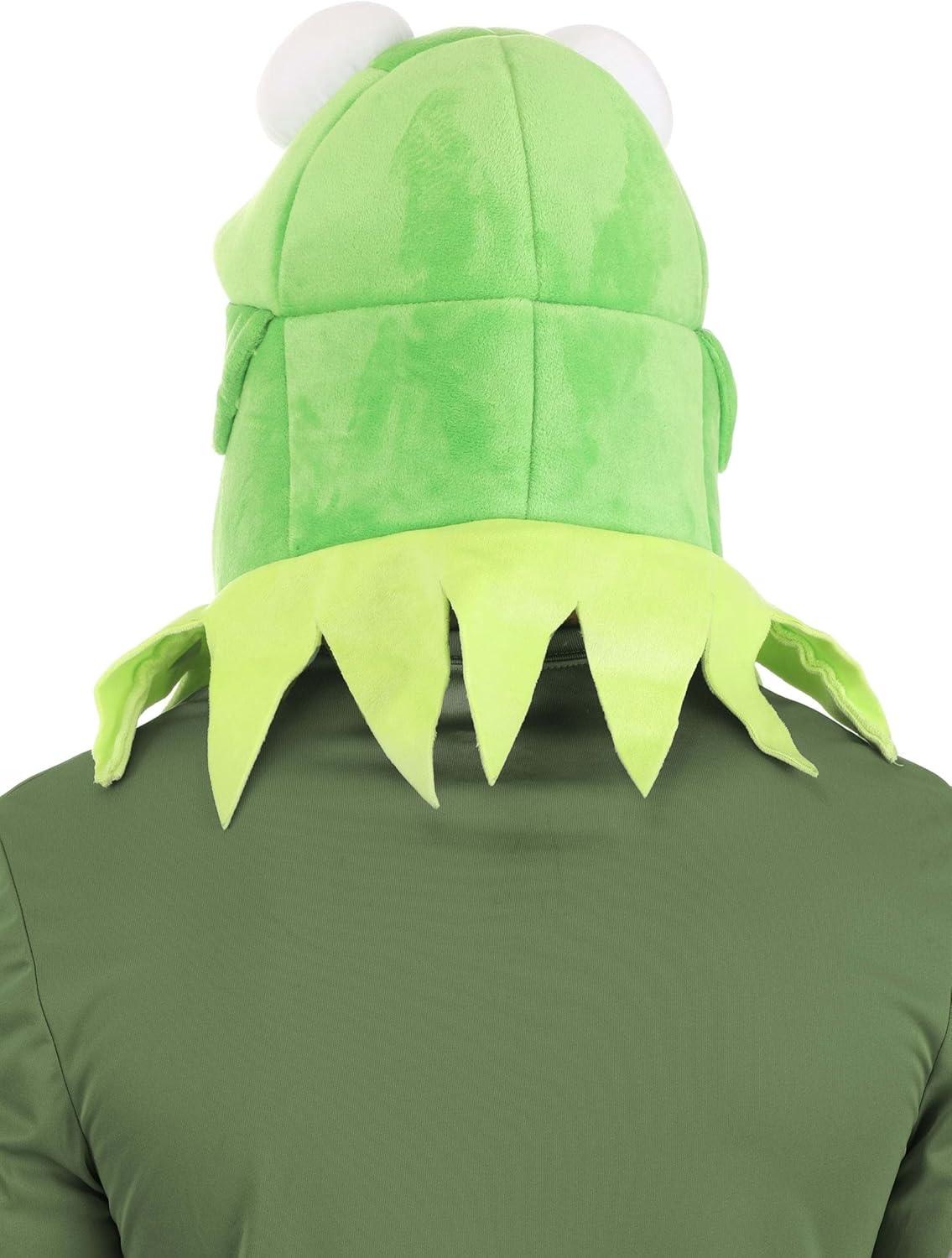 image:imageelope Kermit Jawesome Hat amp Collar Accessory Kit Soft Sculpted Eyes and Adjustable Fit Officially Licensed Green