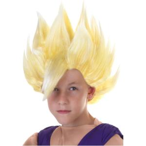Dragon Ball Z Kid Gohan Super Saiyan Wig for Boys, Officially Licensed Spiky Blonde Wig for DBZ Anime Cosplay(Modern)