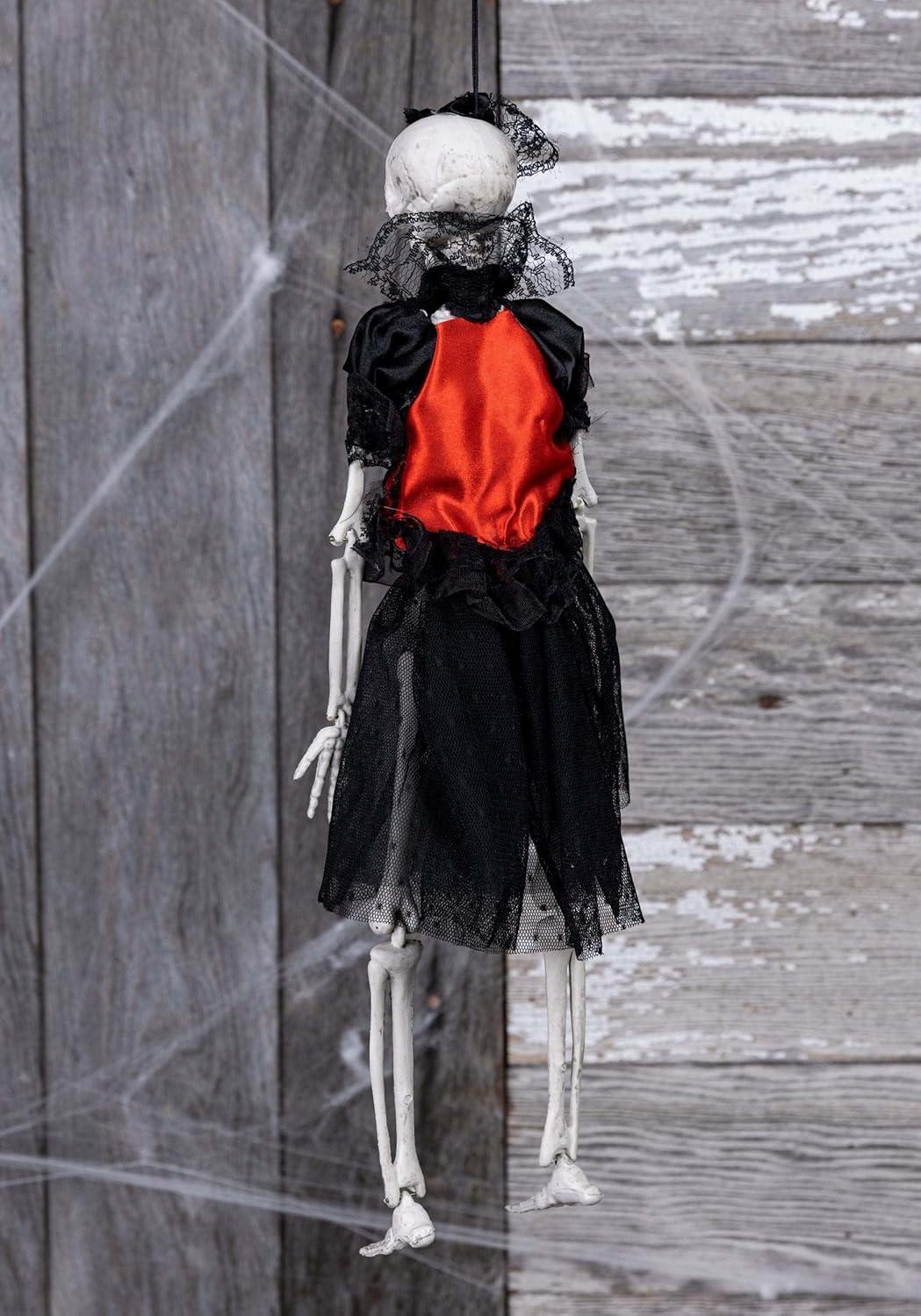 image:imageFun Costumes 16 Hanging Gothic Dress Skeleton Outdoor amp Indoor Decoration Satin lace Material Halloween Room Decor StandardStandard