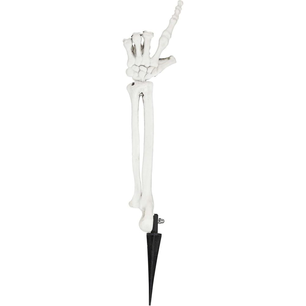image:imageFun Costumes Realistic Boney Skeleton Arm Outdoor Yard Decoration Posable Haunted Houses Graveyard Tombstone Halloween Props Display StandardStandard