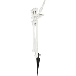 Fun Costumes Realistic Boney Skeleton Arm Outdoor Yard Decoration, Posable Haunted Houses Graveyard Tombstone Halloween Props Display Standard(Standard)