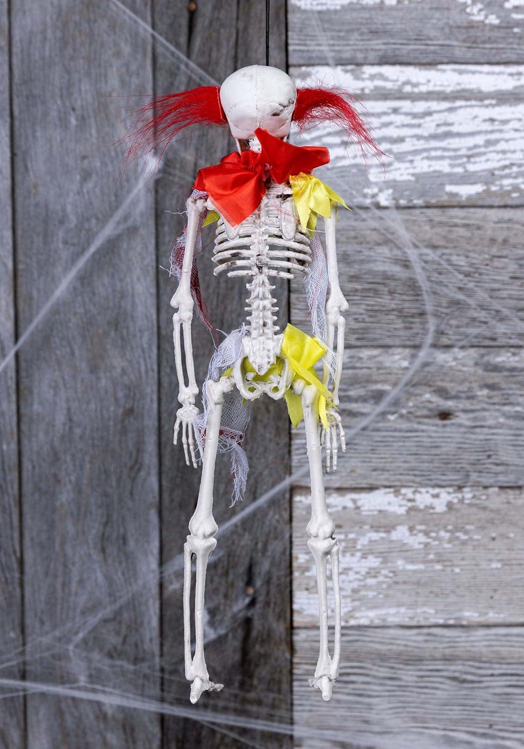 image:imageFun Costumes Clown Skeleton Hanging Decorative Ornament Party Props for Halloween Poseable Joints 16 Tall Articulated Neck Shoulders amp HipsStandard