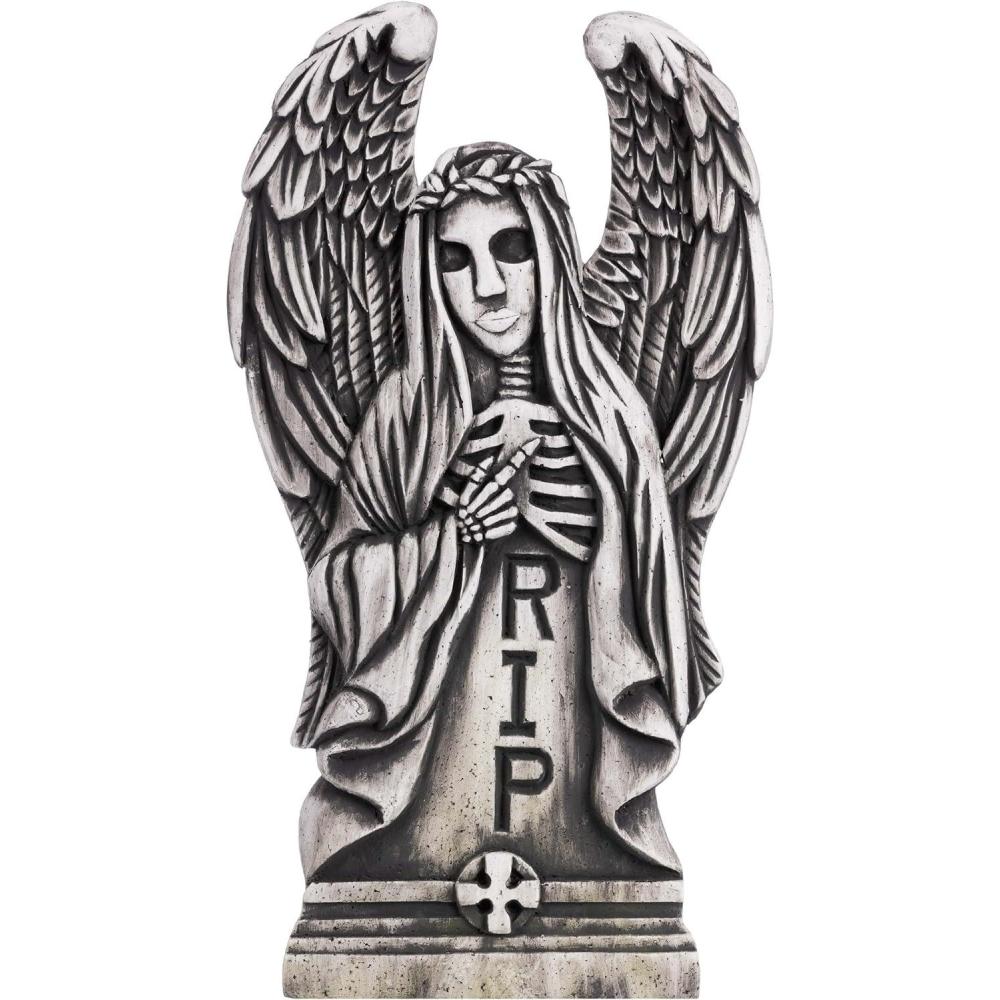 image:imageFun Costumes Angel of Death 24Inch Tombstone Decoration Halloween Tombstones StandardStandard
