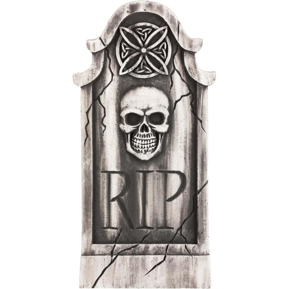 image:imageFun Costumes Weathered Skull Tombstone Prop StandardStandard
