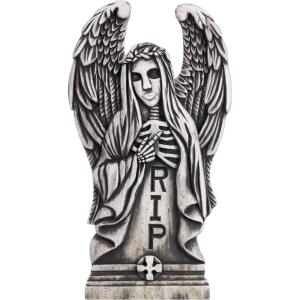 Fun Costumes Angel of Death 24-Inch Tombstone Decoration | Halloween Tombstones Standard(Standard)