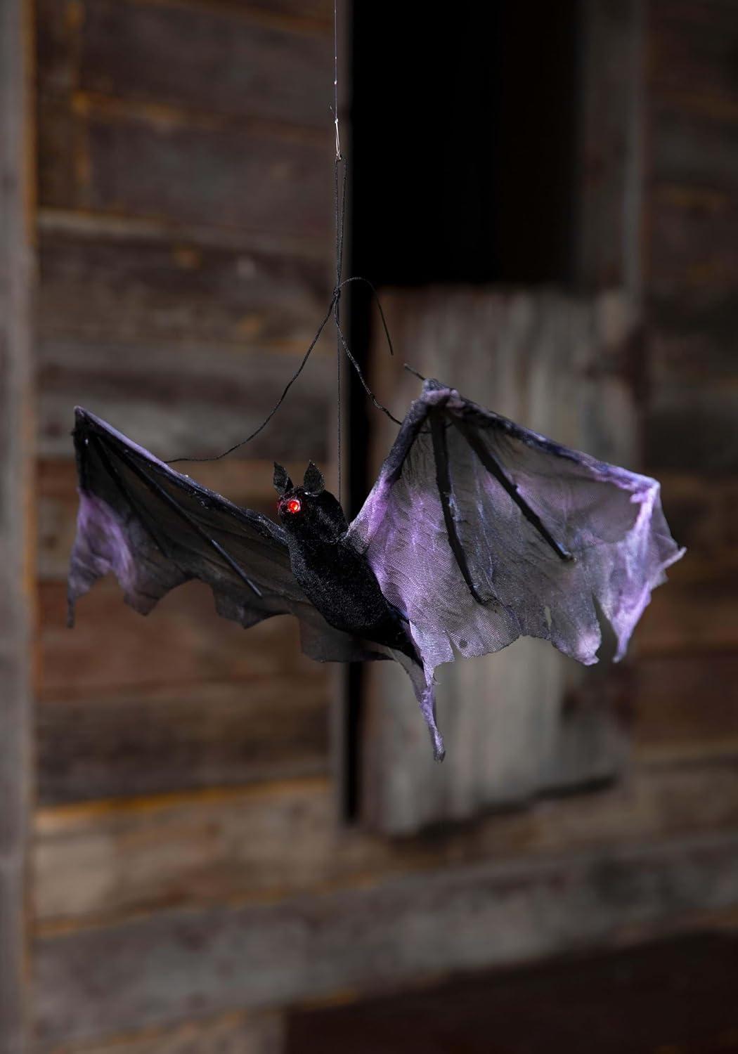 image:imageFun Costumes Black Scary Creepy Bat Halloween Indoor amp Outdoor Decoration 7 High Body 19 Wing Span Cord for HangingStandard